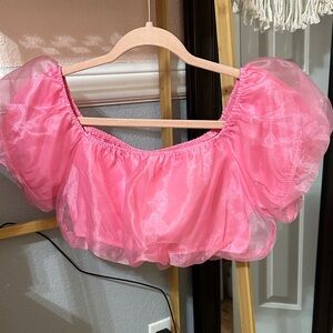 Le Lis Pink Crop Top